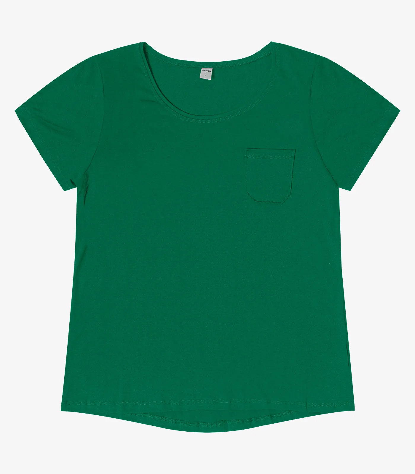 Blusa Feminina Viscotorcion Com Bolso Rovitex Verde