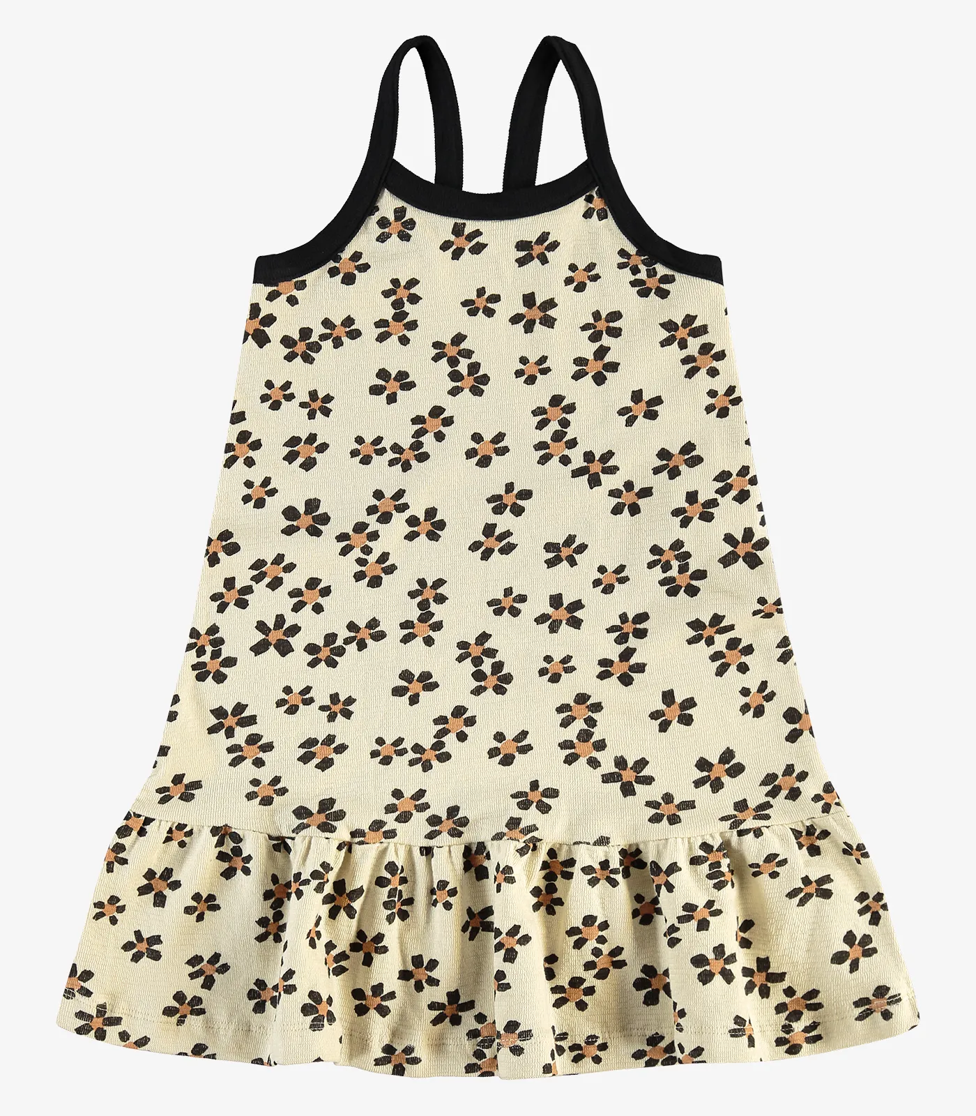 Vestido Infantil em Malhão Fruit Rovi Kids Bege - Imagem 5
