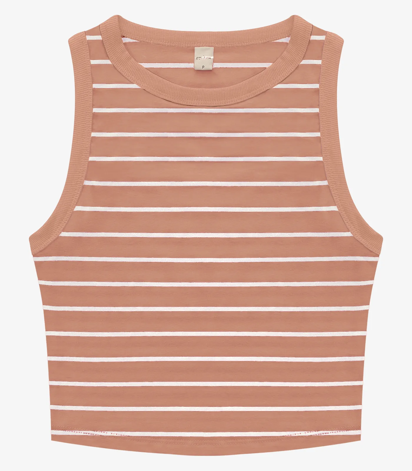 Regata Feminina em Cotton Leve Rovitex Marrom - Imagem 13