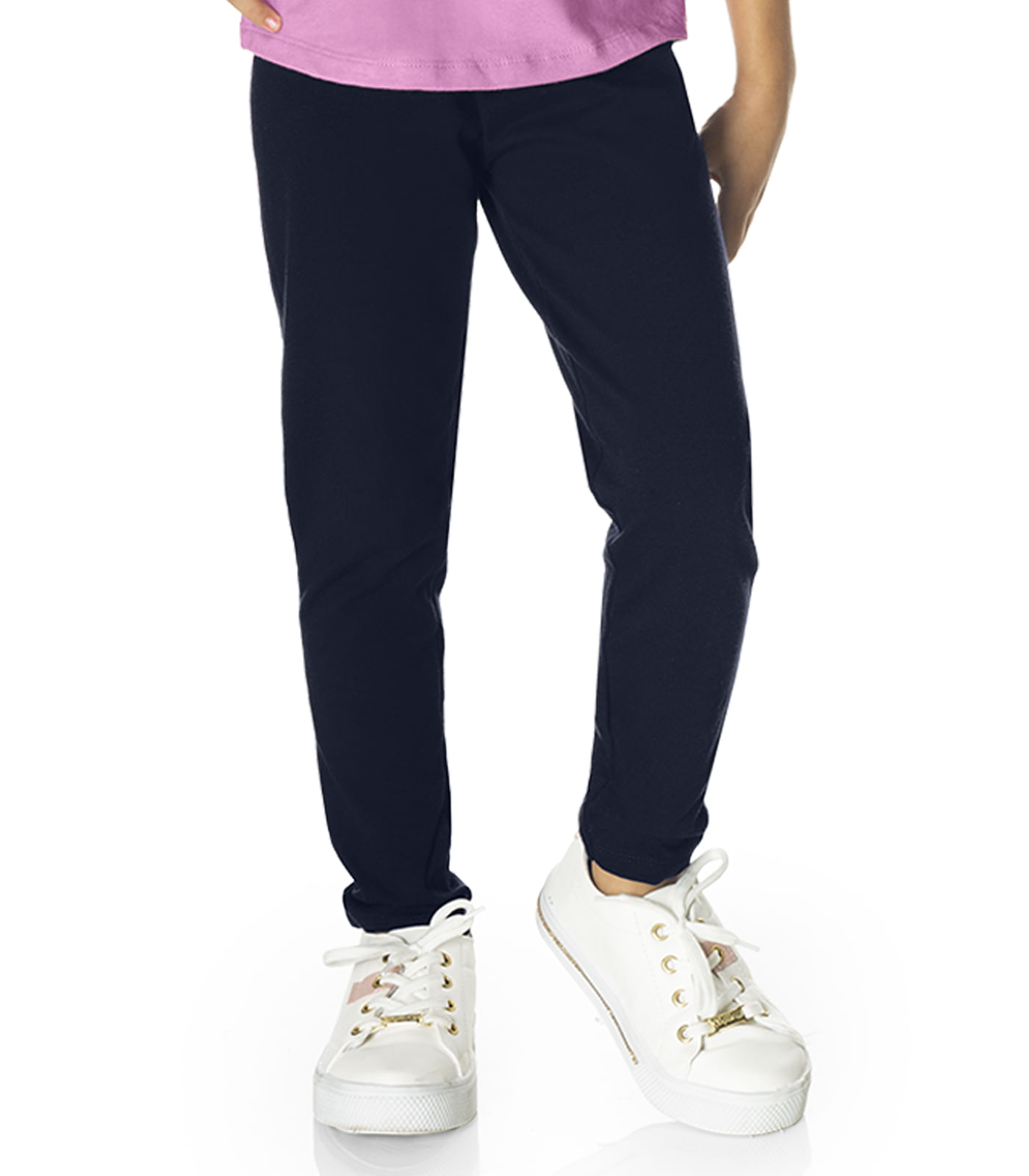 Calça Legging Infantil Feminina Rovi Kids Azul - Imagem 4