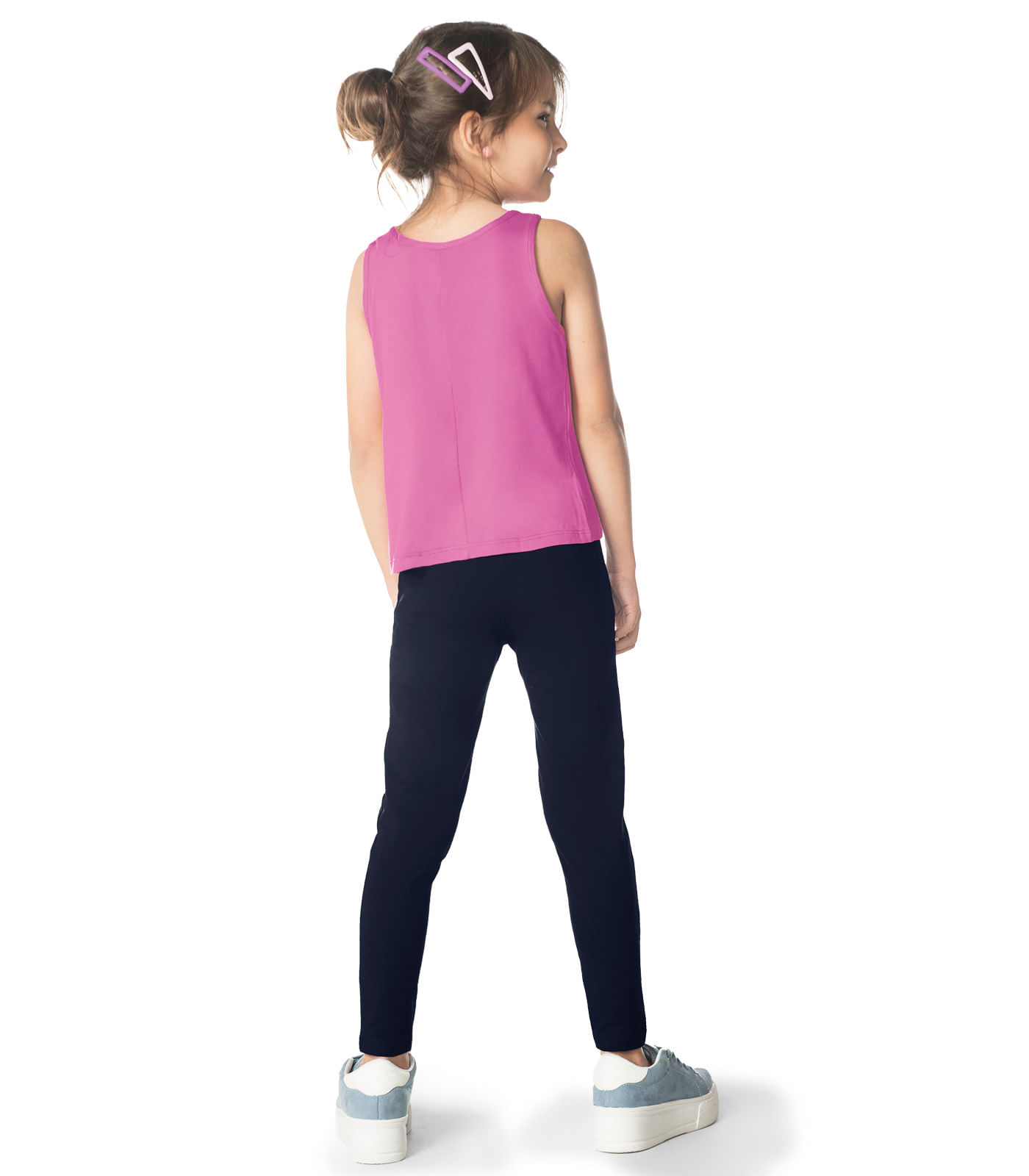 Calça Legging Infantil Feminina Rovi Kids Azul - Imagem 5