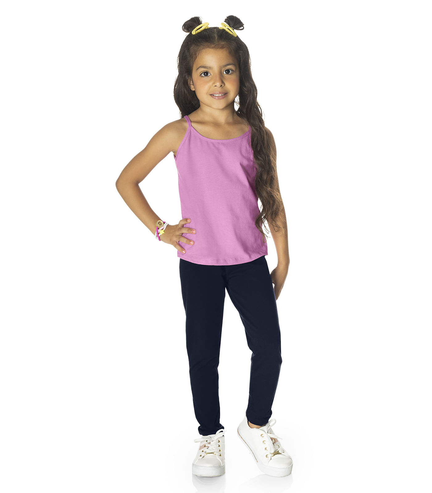Calça Legging Infantil Feminina Rovi Kids Azul - Imagem 10