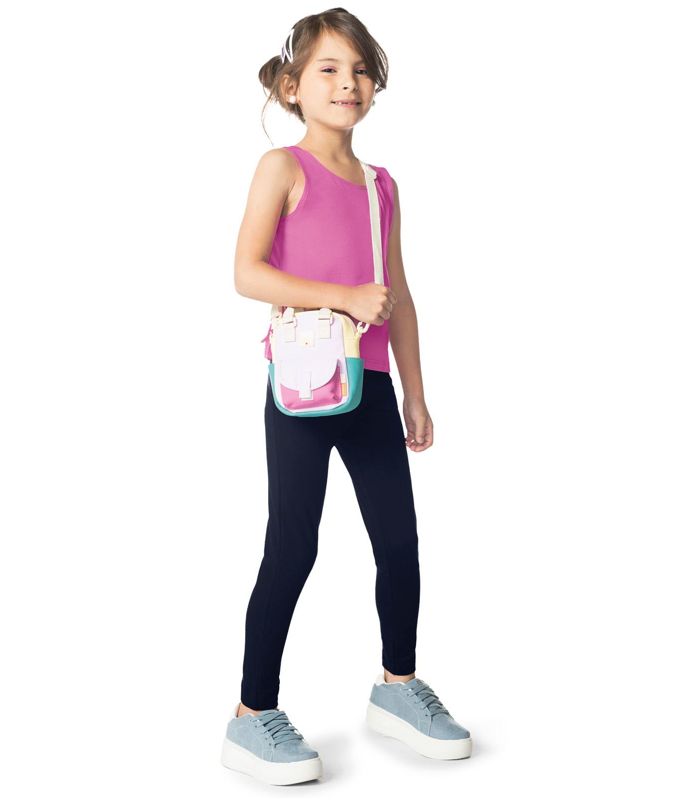 Calça Legging Infantil Feminina Rovi Kids Azul - Imagem 12