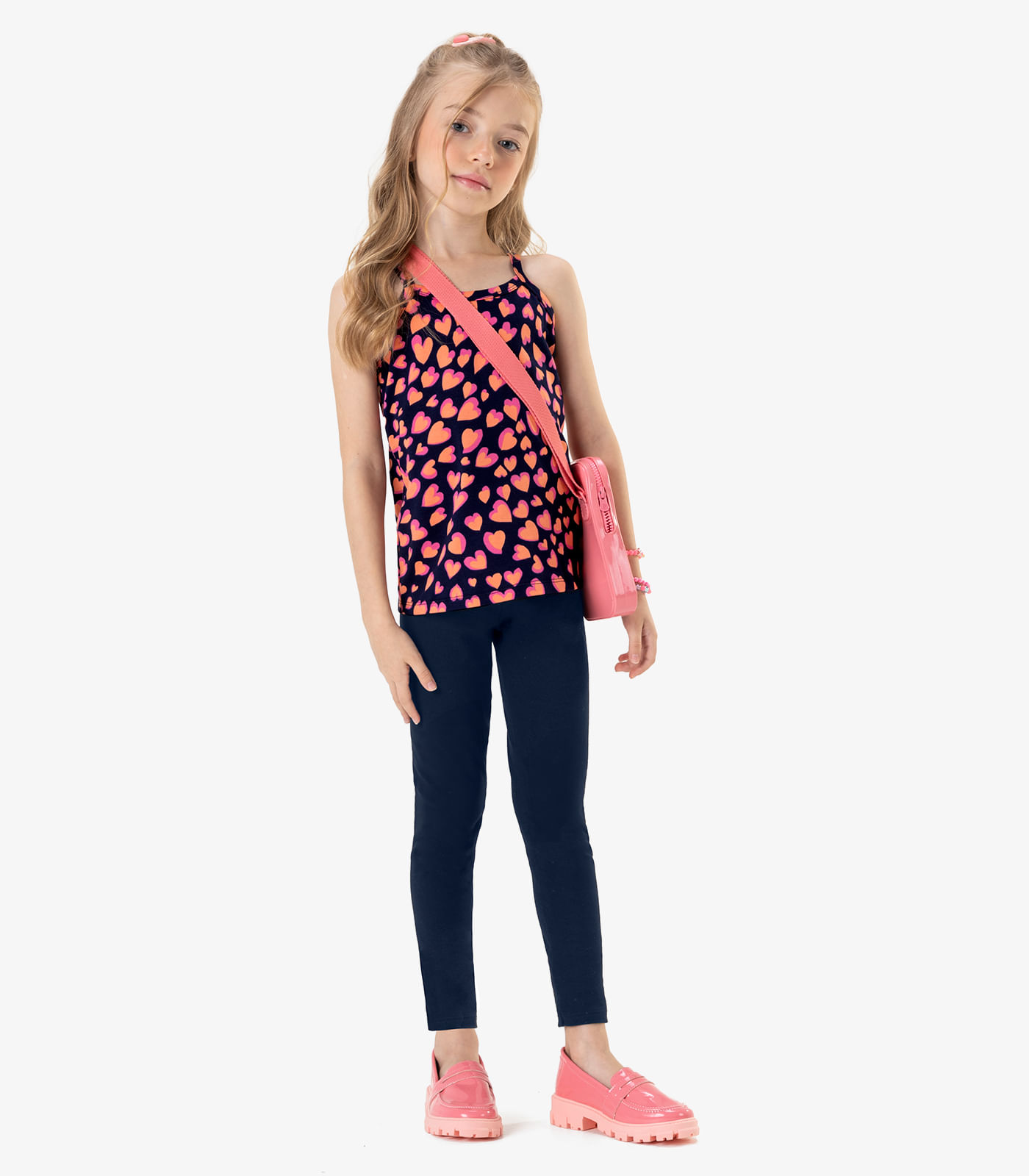 Calça Legging Infantil Feminina Rovi Kids Azul - Imagem 18