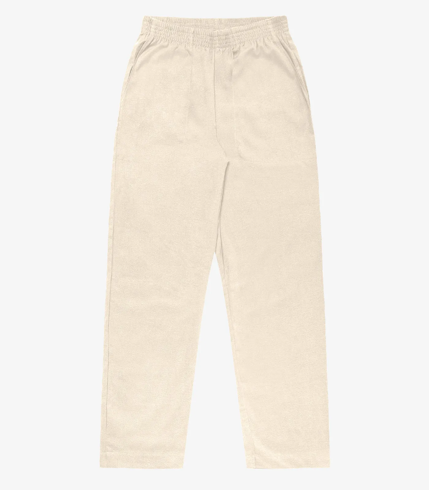 Calça Feminina Em Linho Com Bolsos Endless Bege