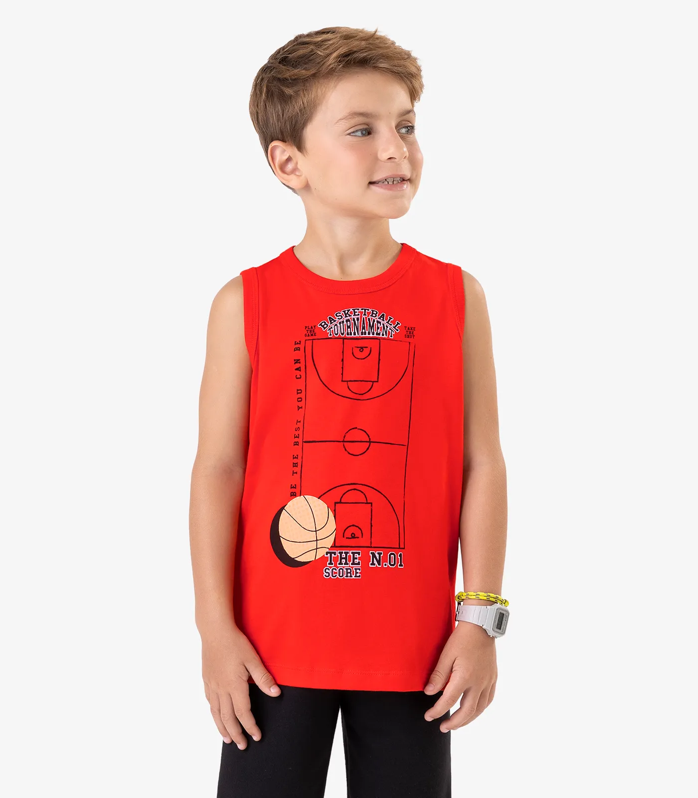 Machão Meia Malha Rovi Kids Laranja