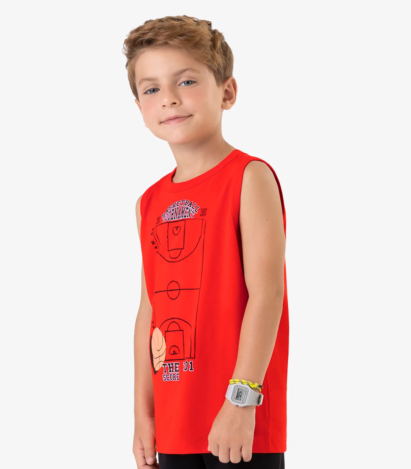 Machão Meia Malha Rovi Kids Laranja - Imagem 2