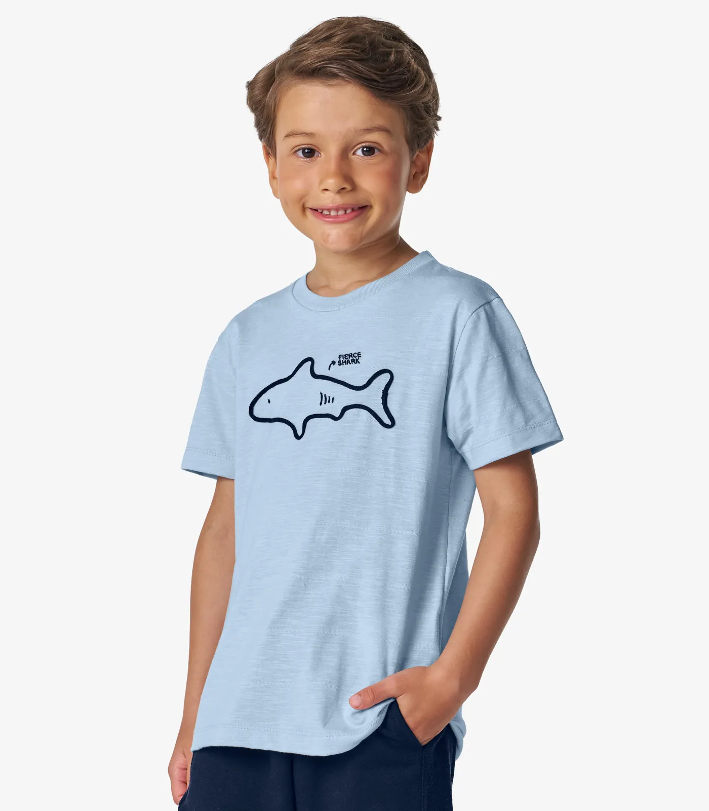 Conjunto Camiseta com Bermuda masculino Trick Nick Azul - Imagem 2