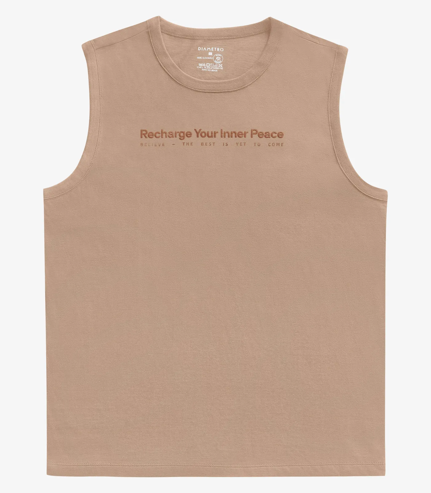 Machão Masculino em Meia Malha Diametro Marrom - Imagem 5