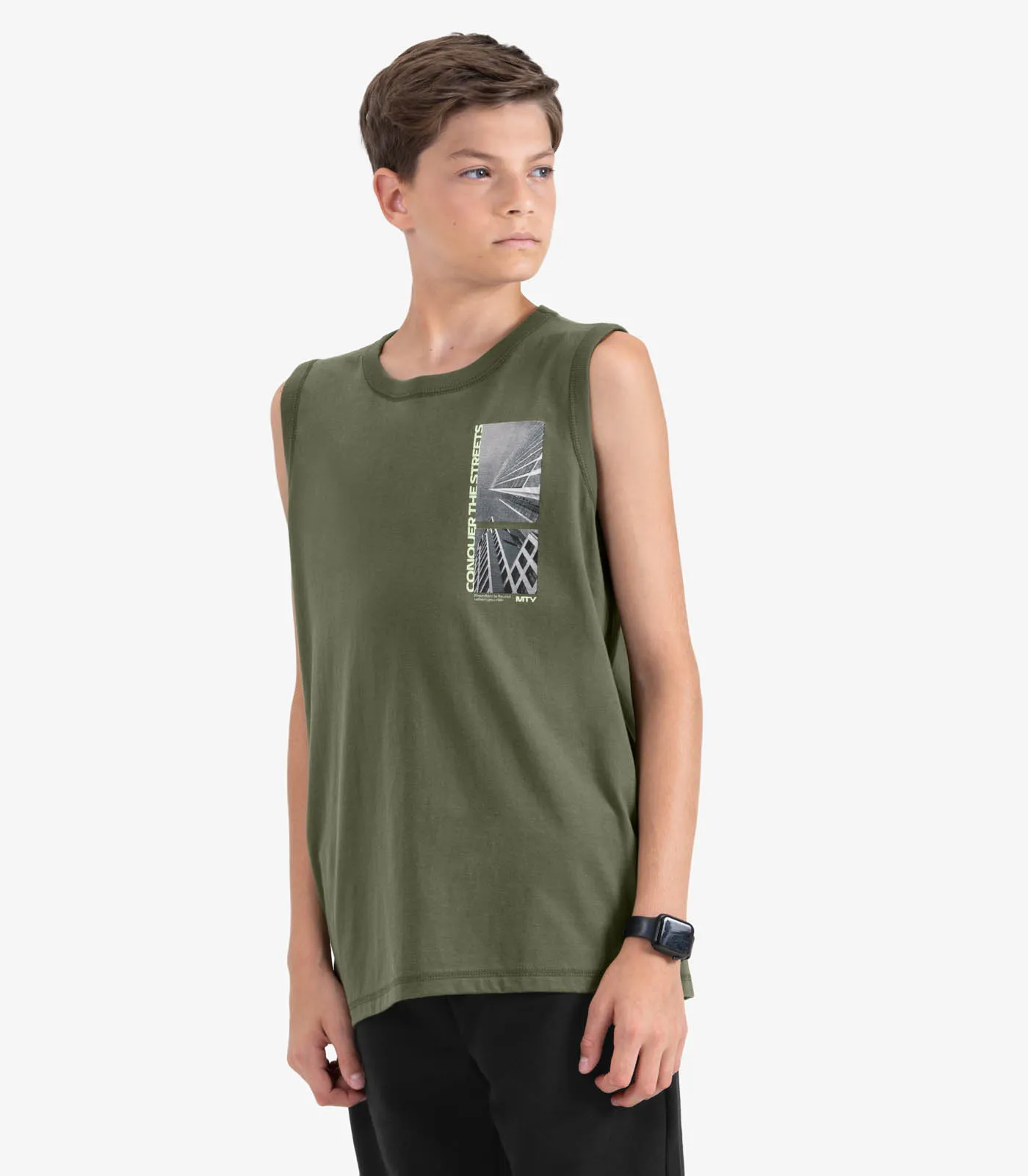 Machão Juvenil Masculino em Meia Malha Minty Verde - Imagem 2