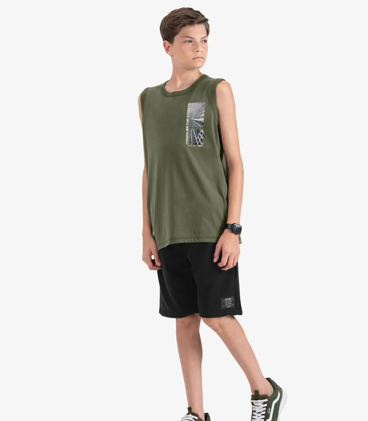 Machão Juvenil Masculino em Meia Malha Minty Verde - Imagem 4