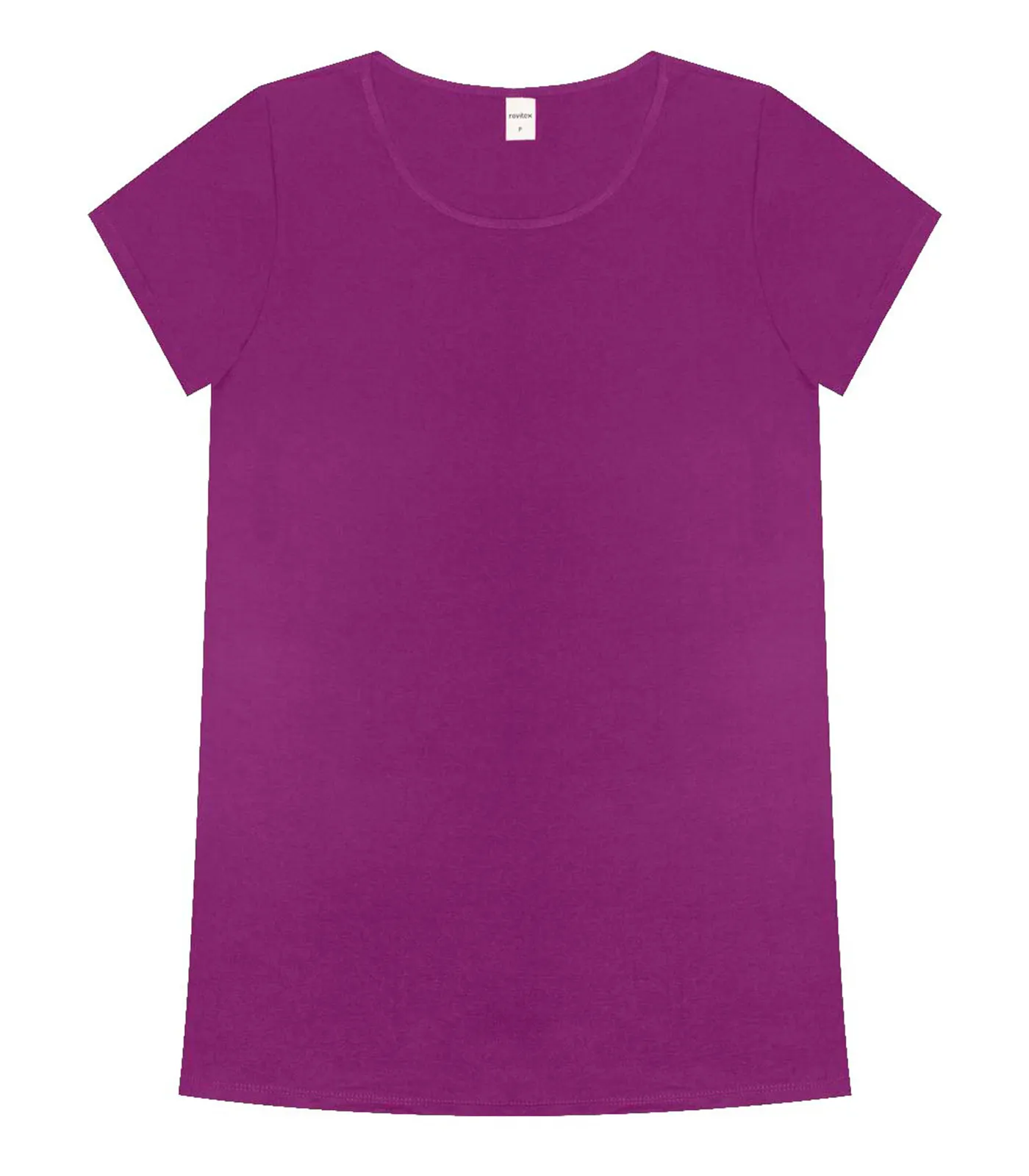 Blusa Básica Alongada Feminina Rovitex Roxo - Imagem 2