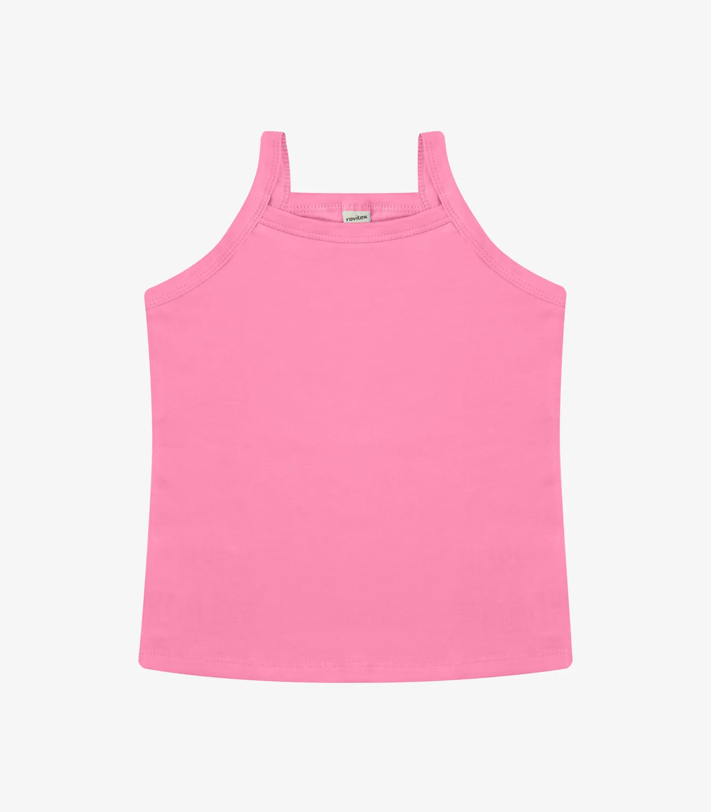 Regata De Alça Infantil Feminina Rovi Kids Rosa - Imagem 2