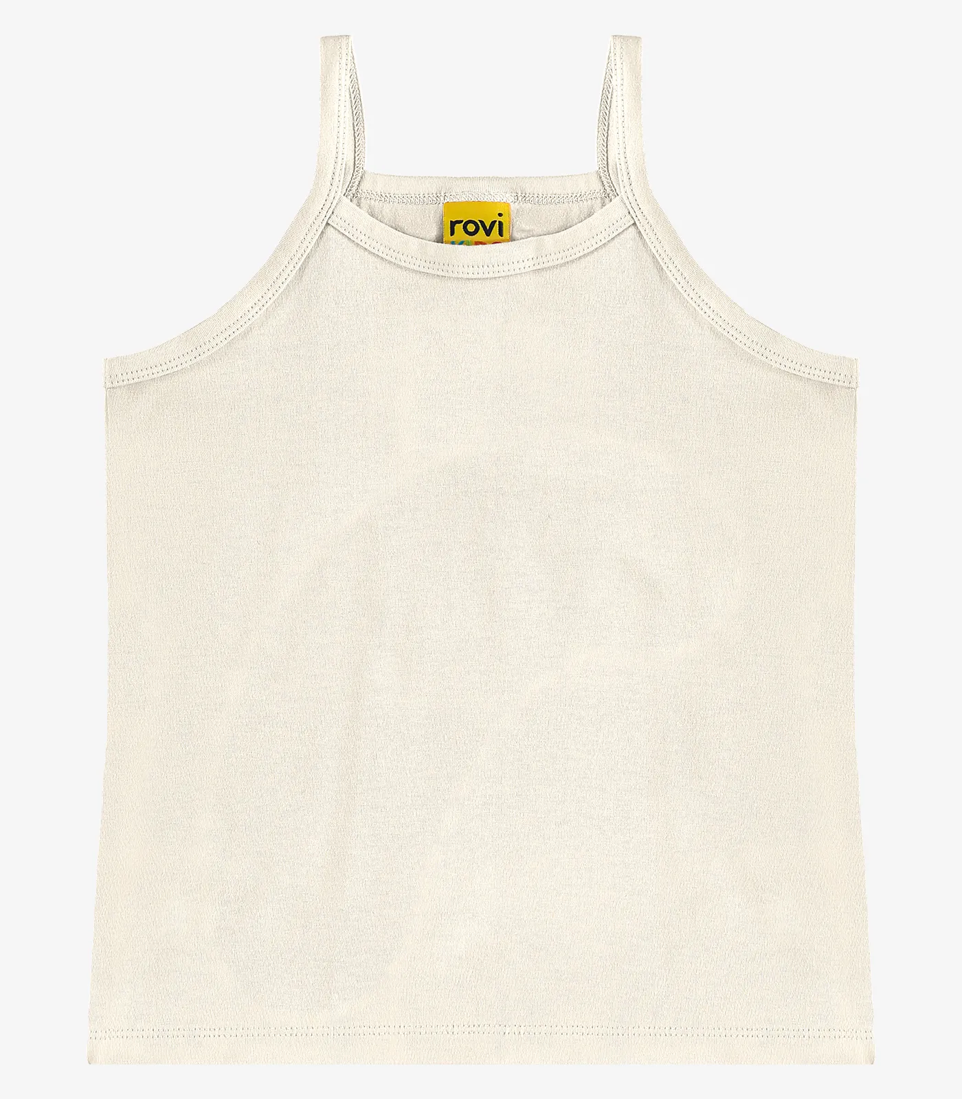 Regata De Alça Infantil Feminina Rovi Kids Bege - Imagem 2