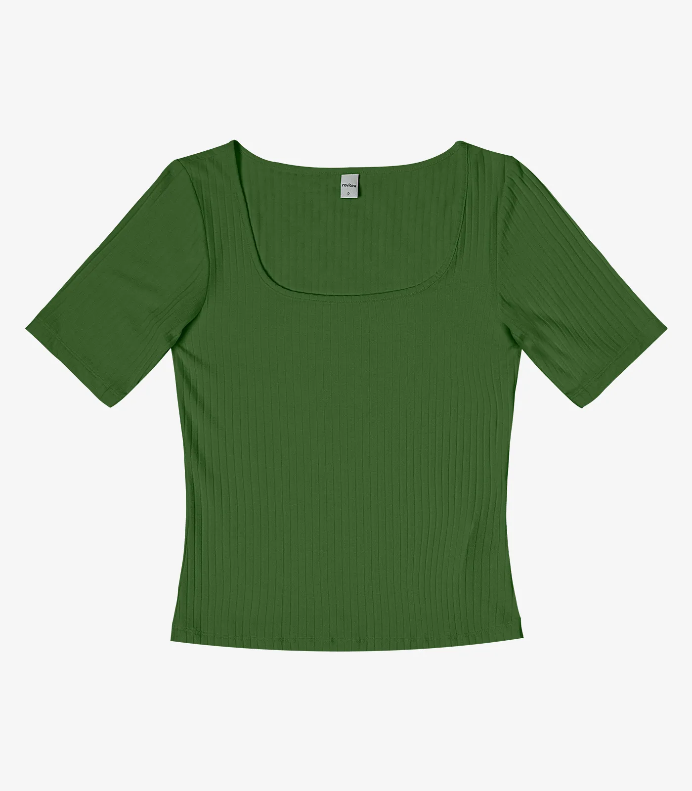 Blusa em Ribana Canelada Rovitex Verde - Imagem 5
