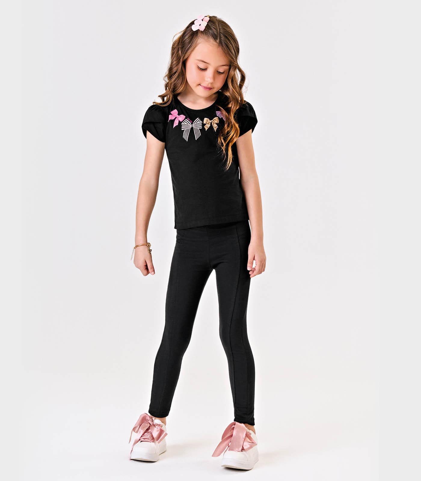 Legging Infantil Feminina Trick Nick Preto