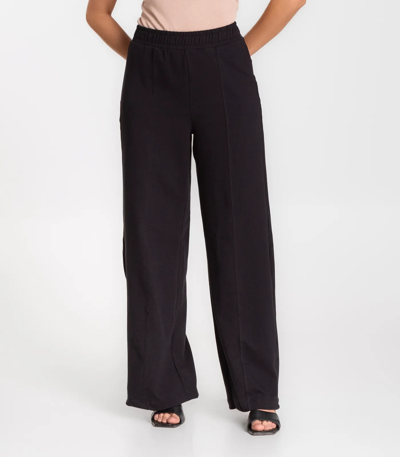 Calça Feminina Pantalona Infinita Cor Preto - Imagem 2