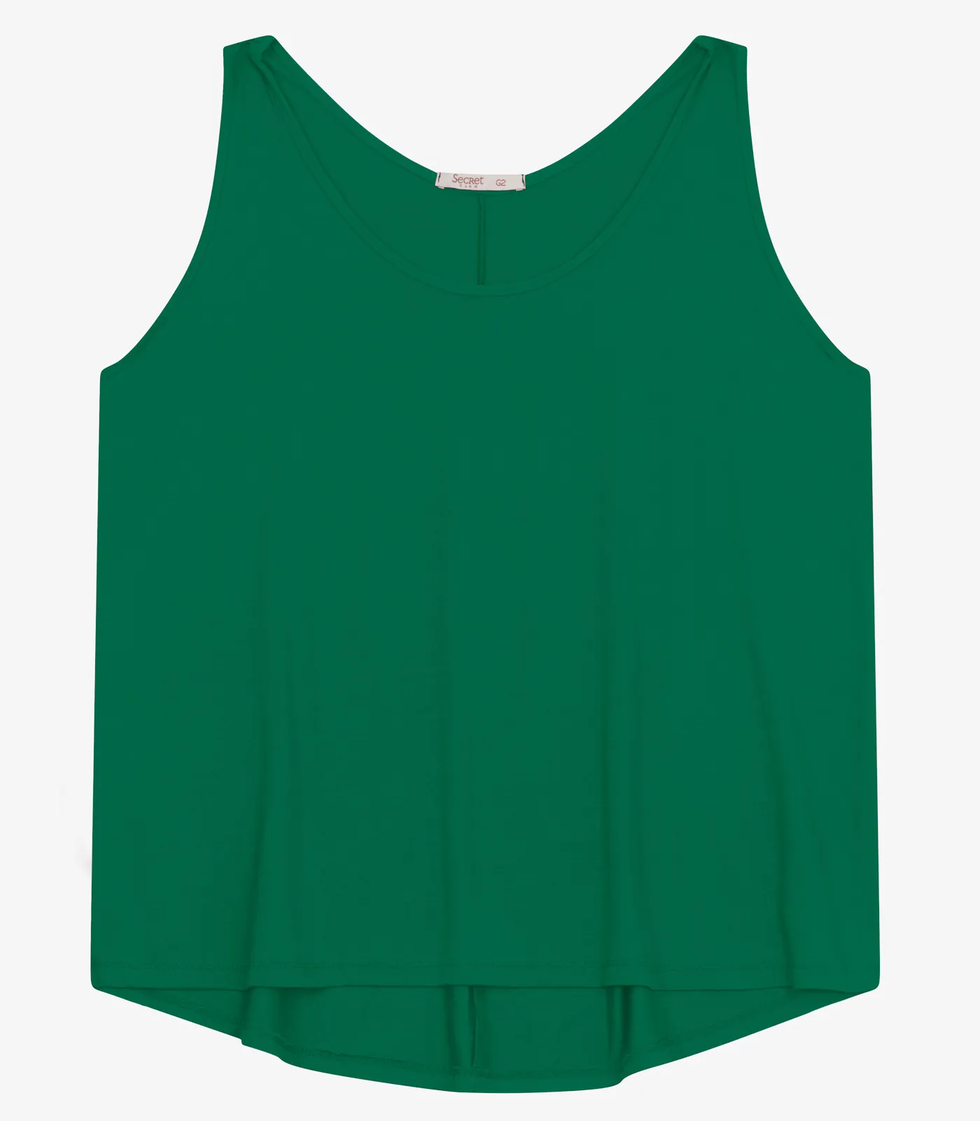 Regata Feminina Plus Size Secret Glam Verde - Imagem 5