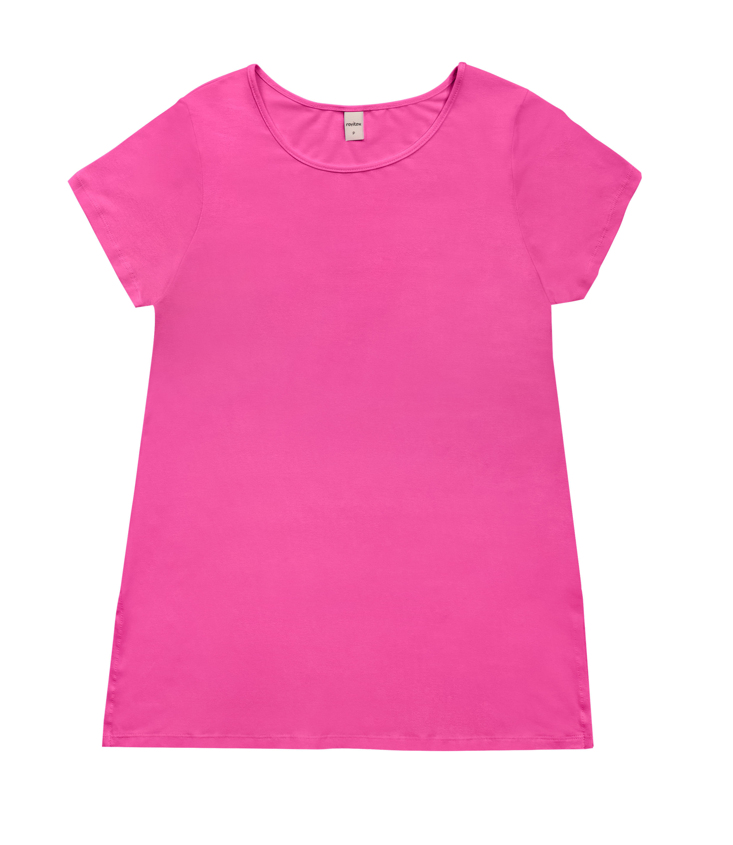 Blusa Básica Alongada Feminina Rovitex Rosa - Imagem 5
