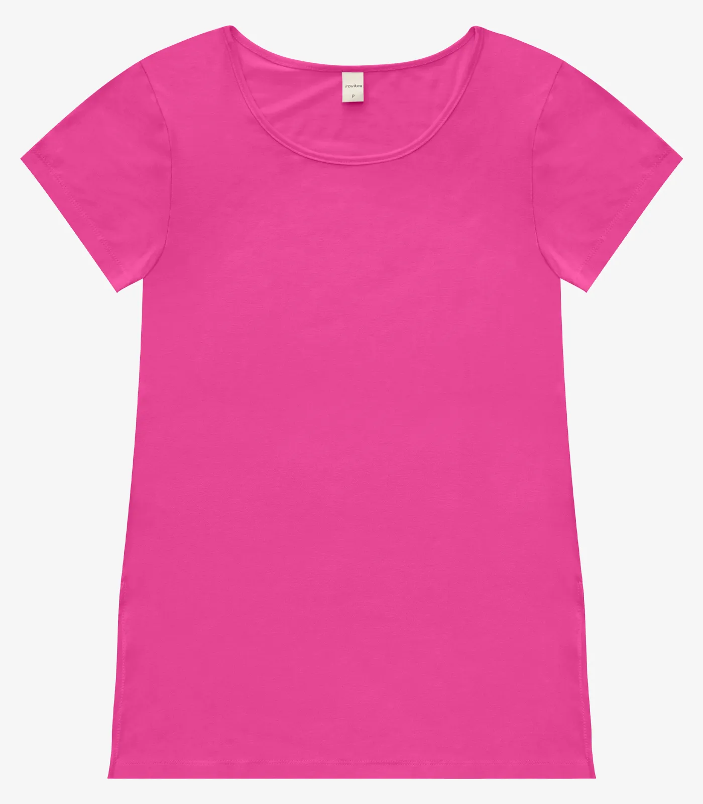Blusa Básica Alongada Feminina Rovitex Rosa - Imagem 9