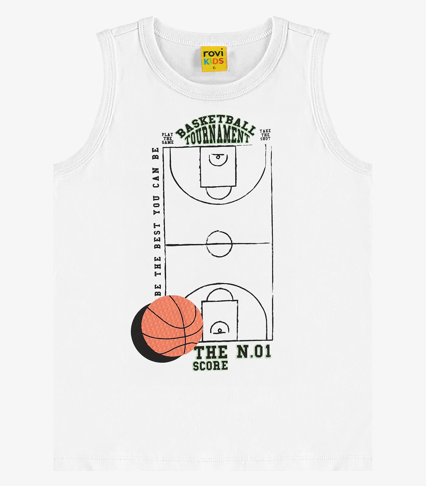 Machão Meia Malha Rovi Kids Branco