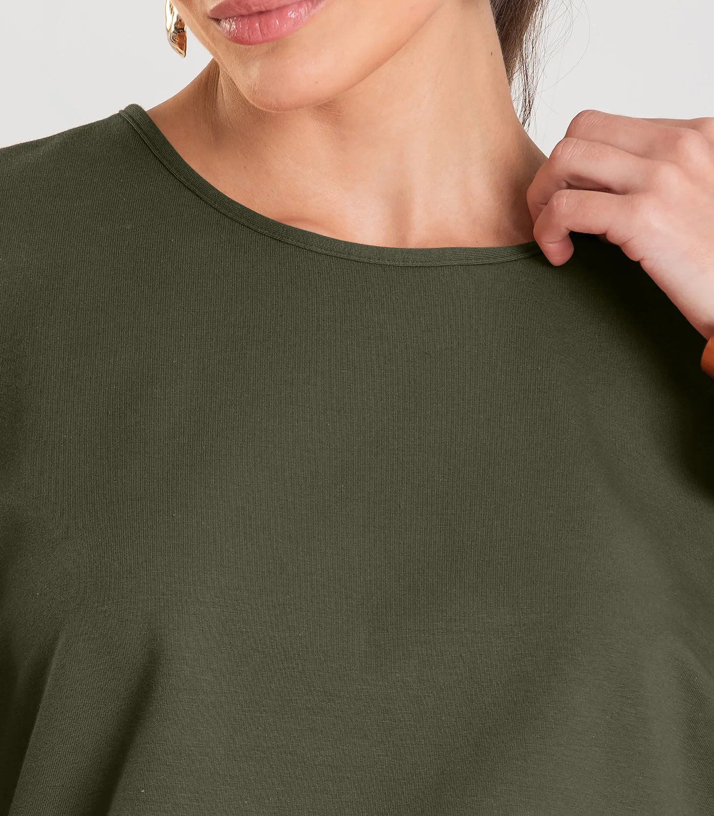 Conjunto Feminino Blusa Com Shorts Dianna Verde - Imagem 4