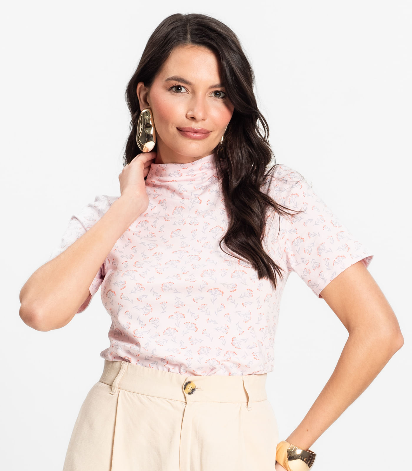 Blusa Feminina Infinita Cor Rosa - Imagem 2