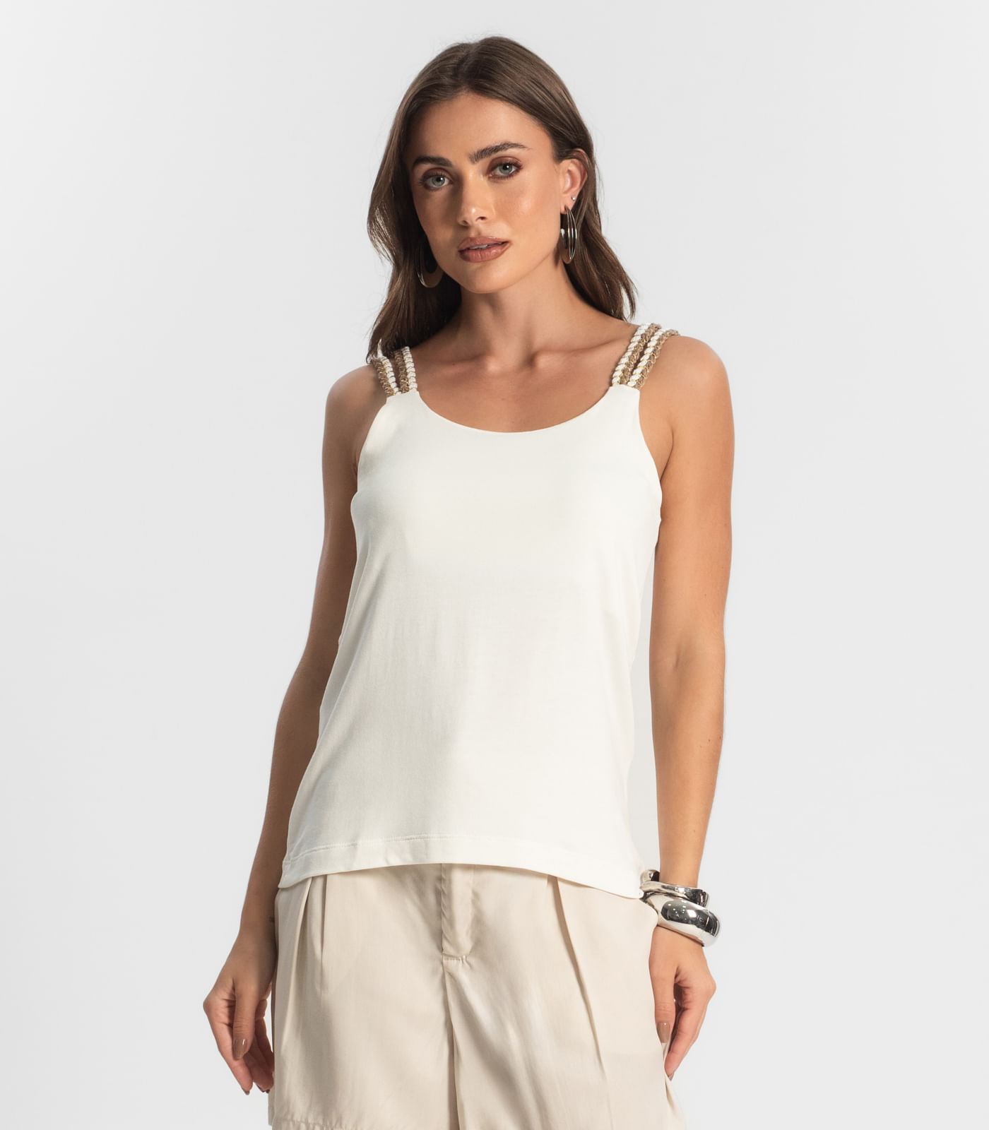 Regata Feminina Endless Bege - Imagem 6