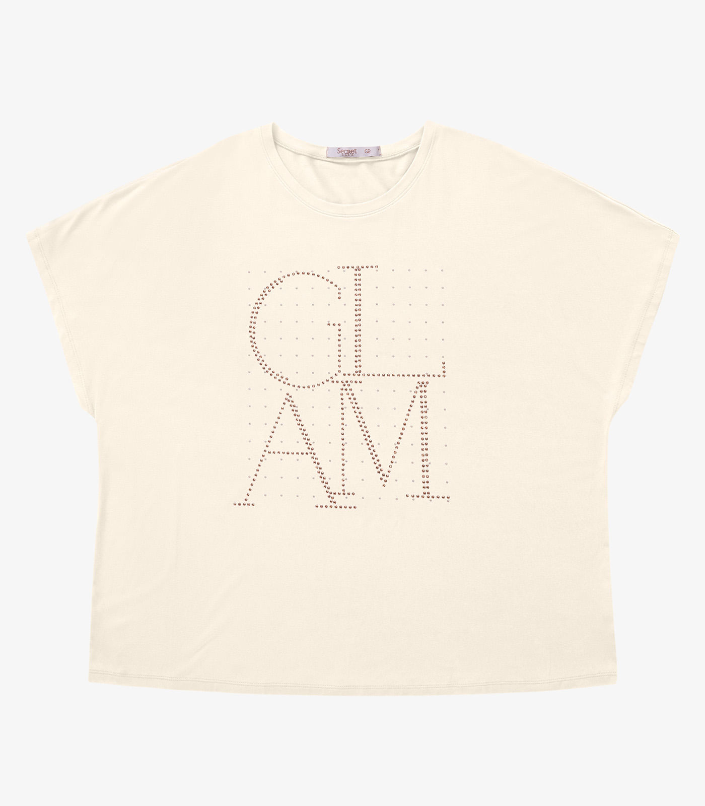 Blusa Feminina Manga Morcego Secret Glam Bege