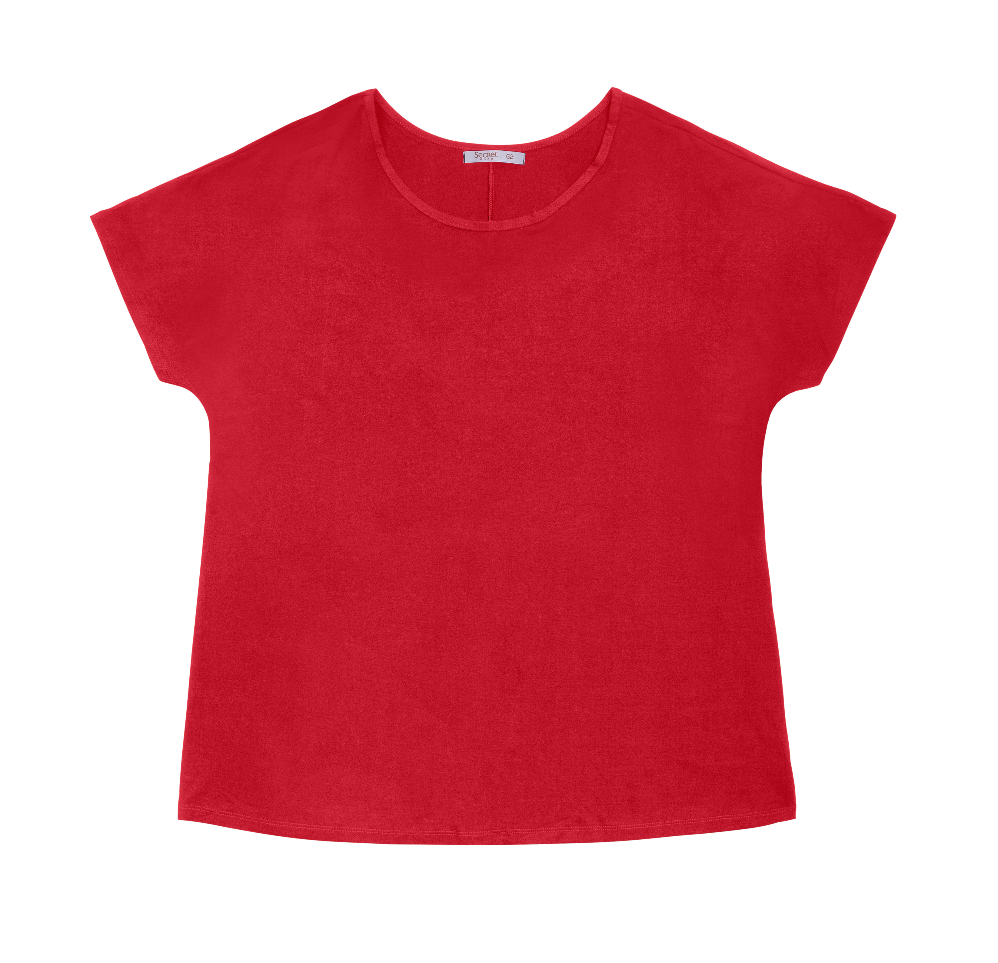 Blusa Manga Curta Feminina Plus Size Secret Glam Vermelho - Imagem 32