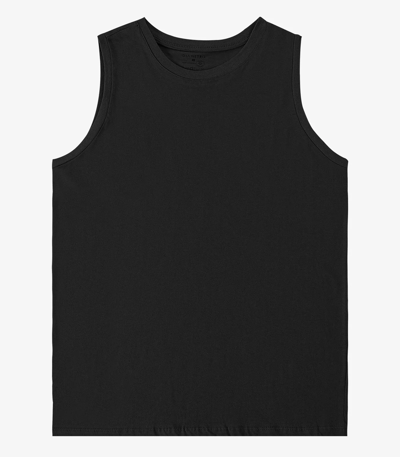 Regata Masculina Básica Meia Malha Diametro Preto - Imagem 66