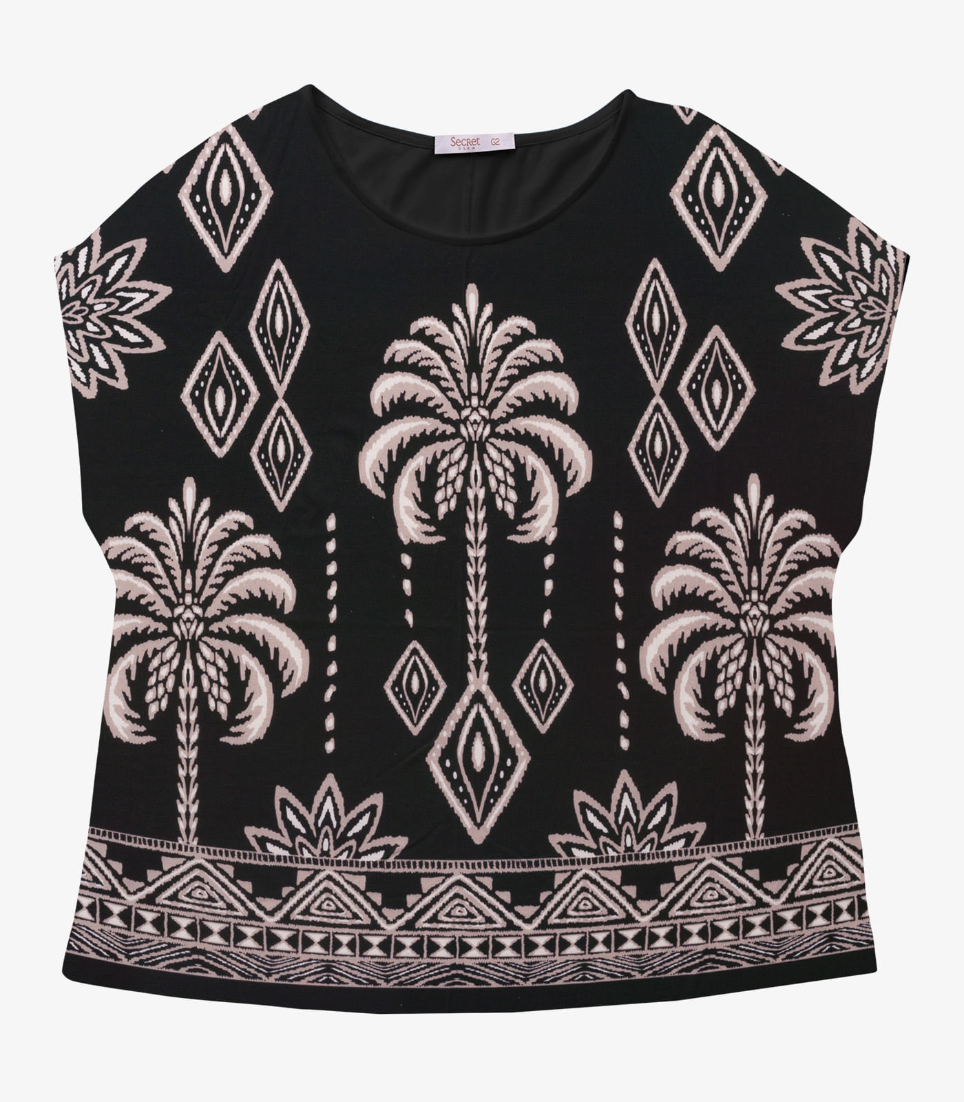 Blusa Feminina Manga Morcego Secret Glam Preto - Imagem 15