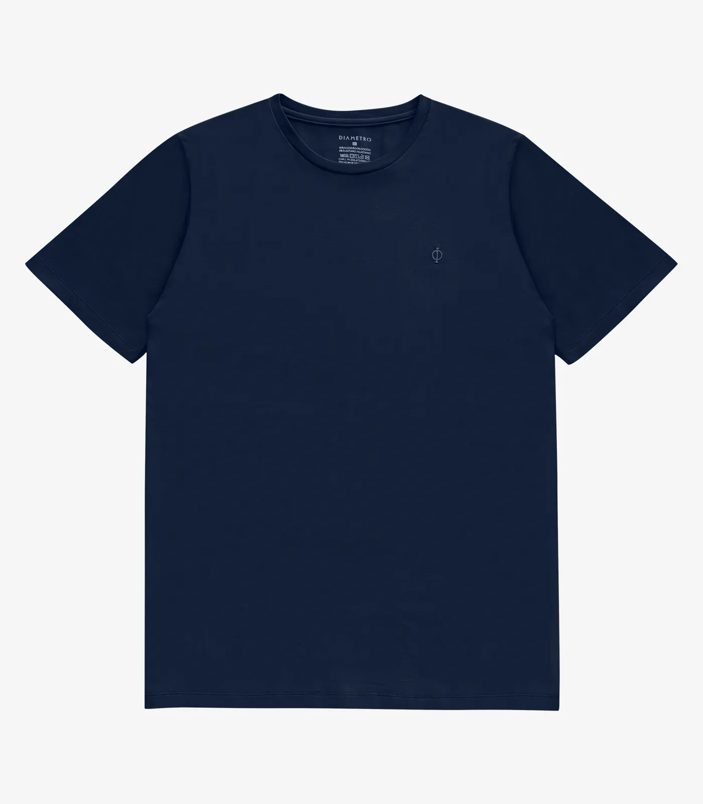 Camiseta Masculina Básica Diametro Azul - Imagem 13
