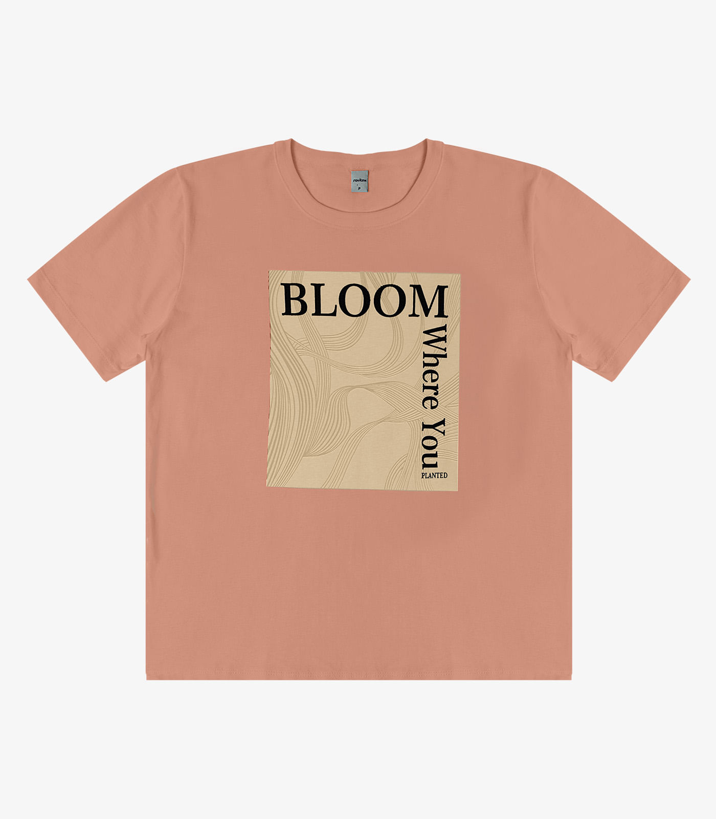 T- Shirt Feminina em Meia Malha Rovitex Marrom