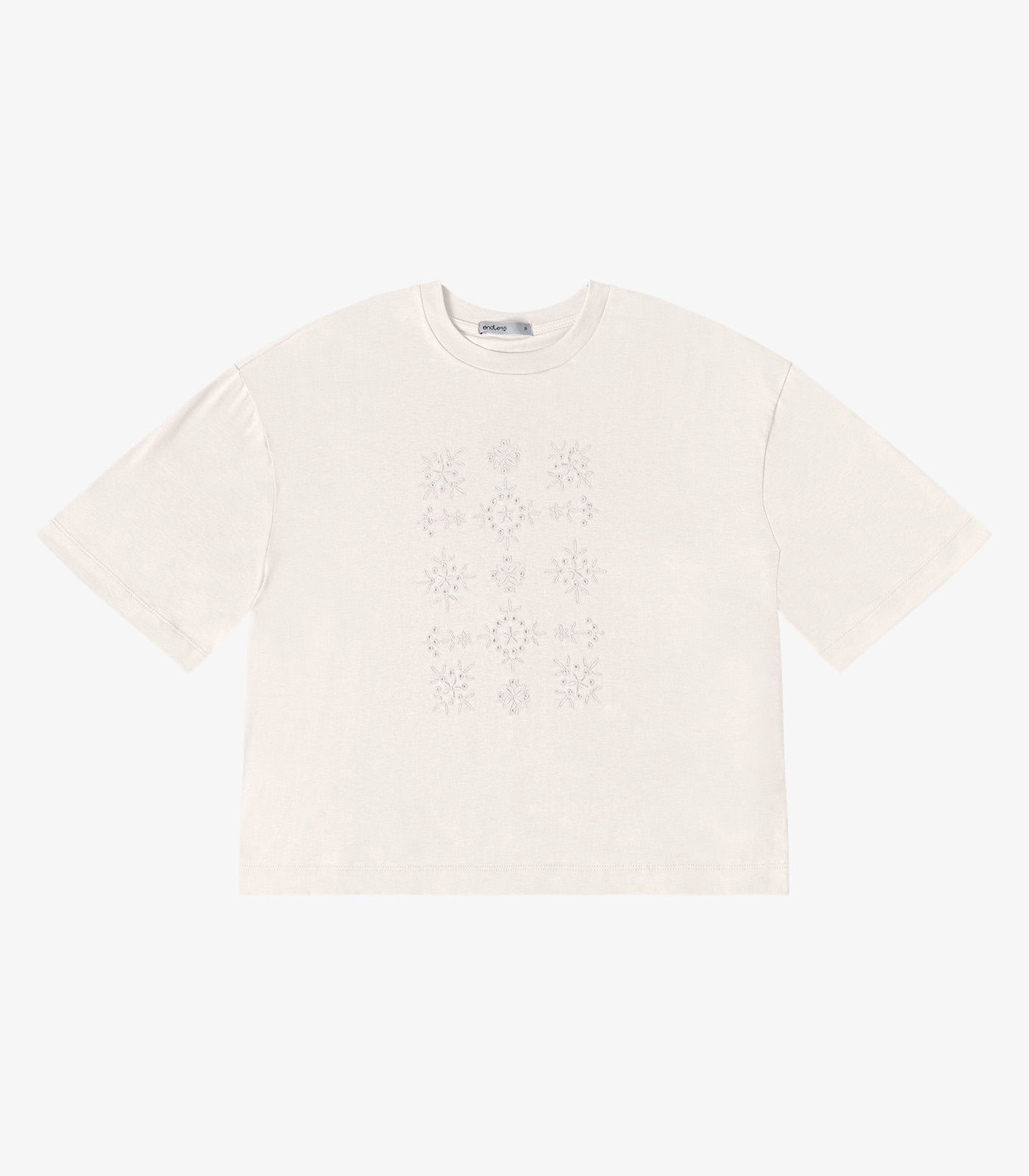 T- Shirt Feminina Meia Malha Endless Bege