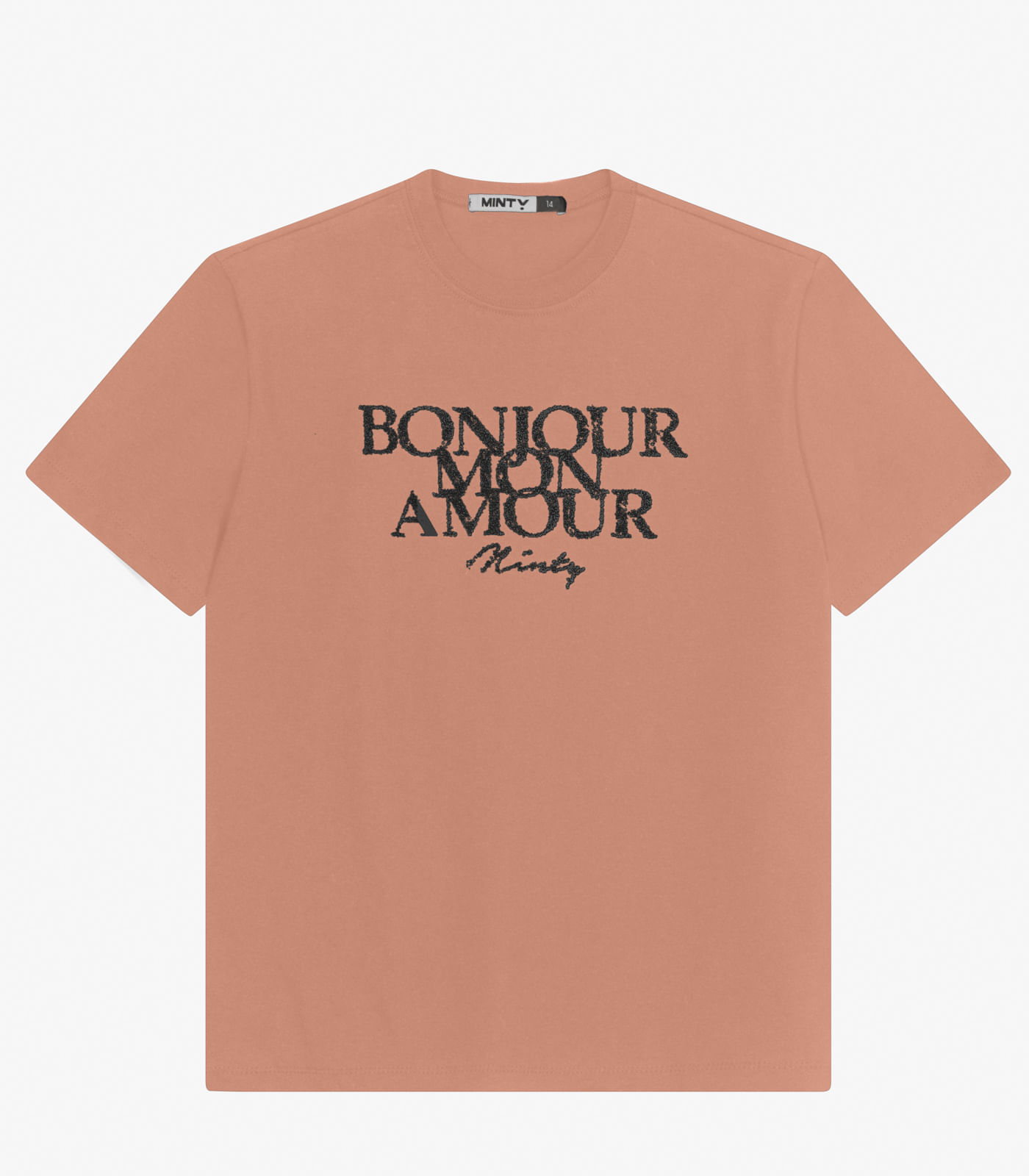 Camiseta Juvenil Feminina em Meia Malha Minty Marrom