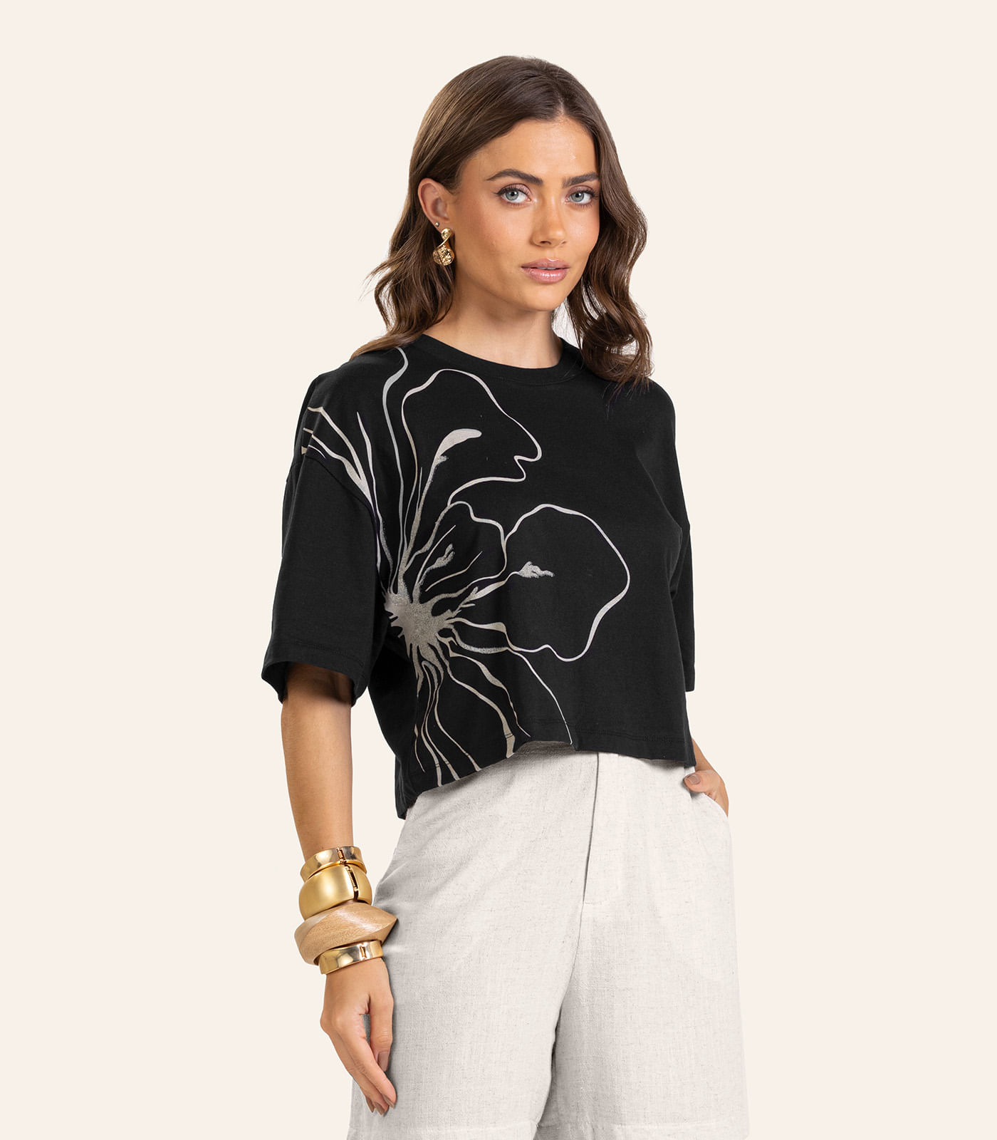 T- shirt Feminina Endless Preto
