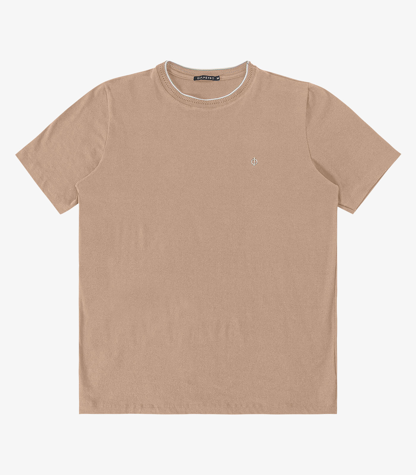 Camiseta Cotton Leve Masculina Diametro Marrom