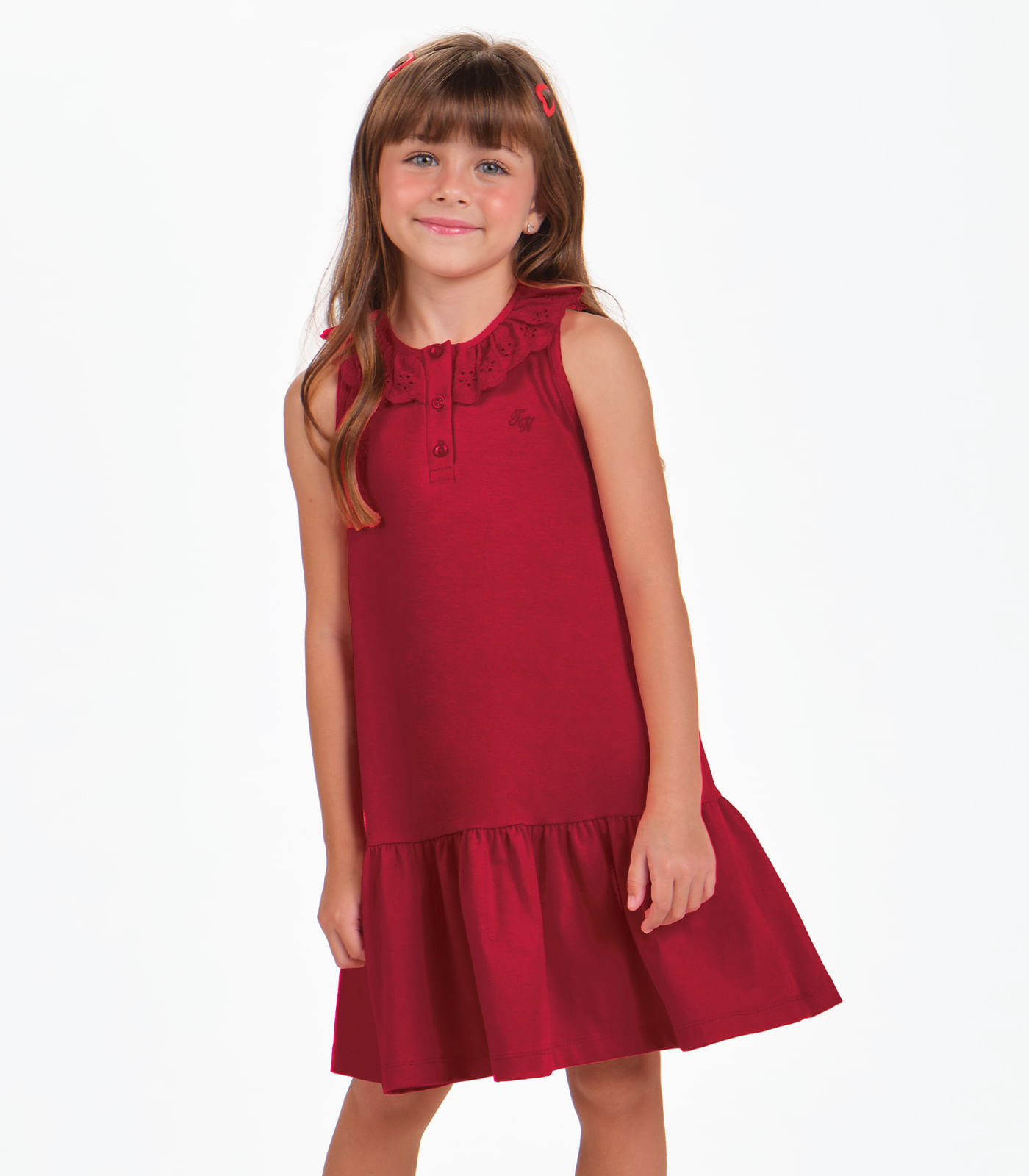 Vestido Cotton Leve Trick Nick Vermelho