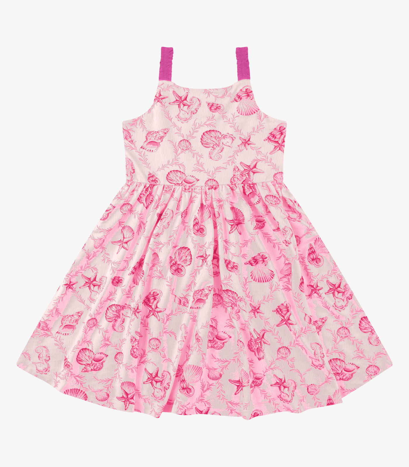 Vestido Visco Maquineta Menina Rovi Kids Rosa