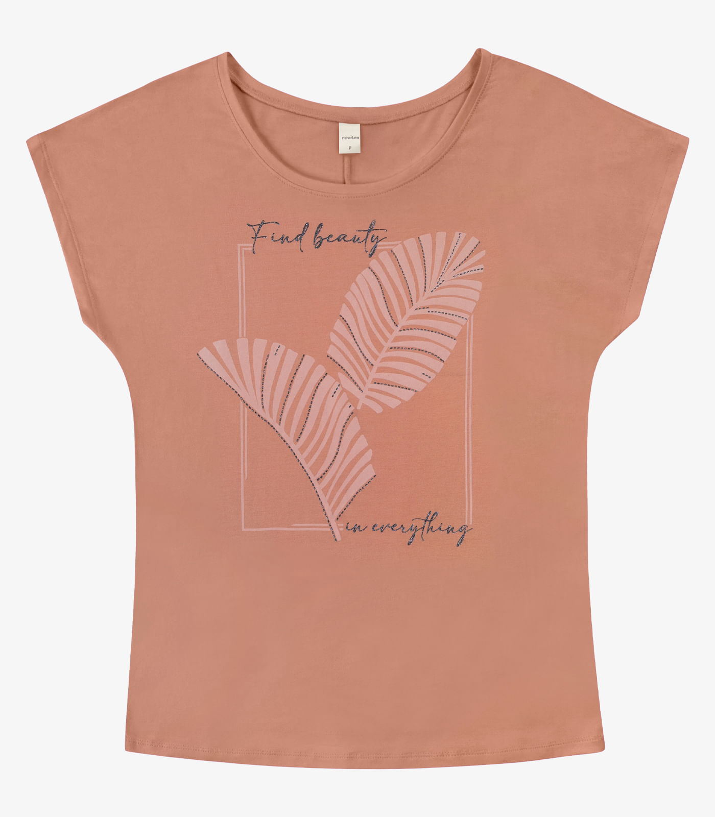 Blusa Feminina Viscotorcion Rovitex Marrom