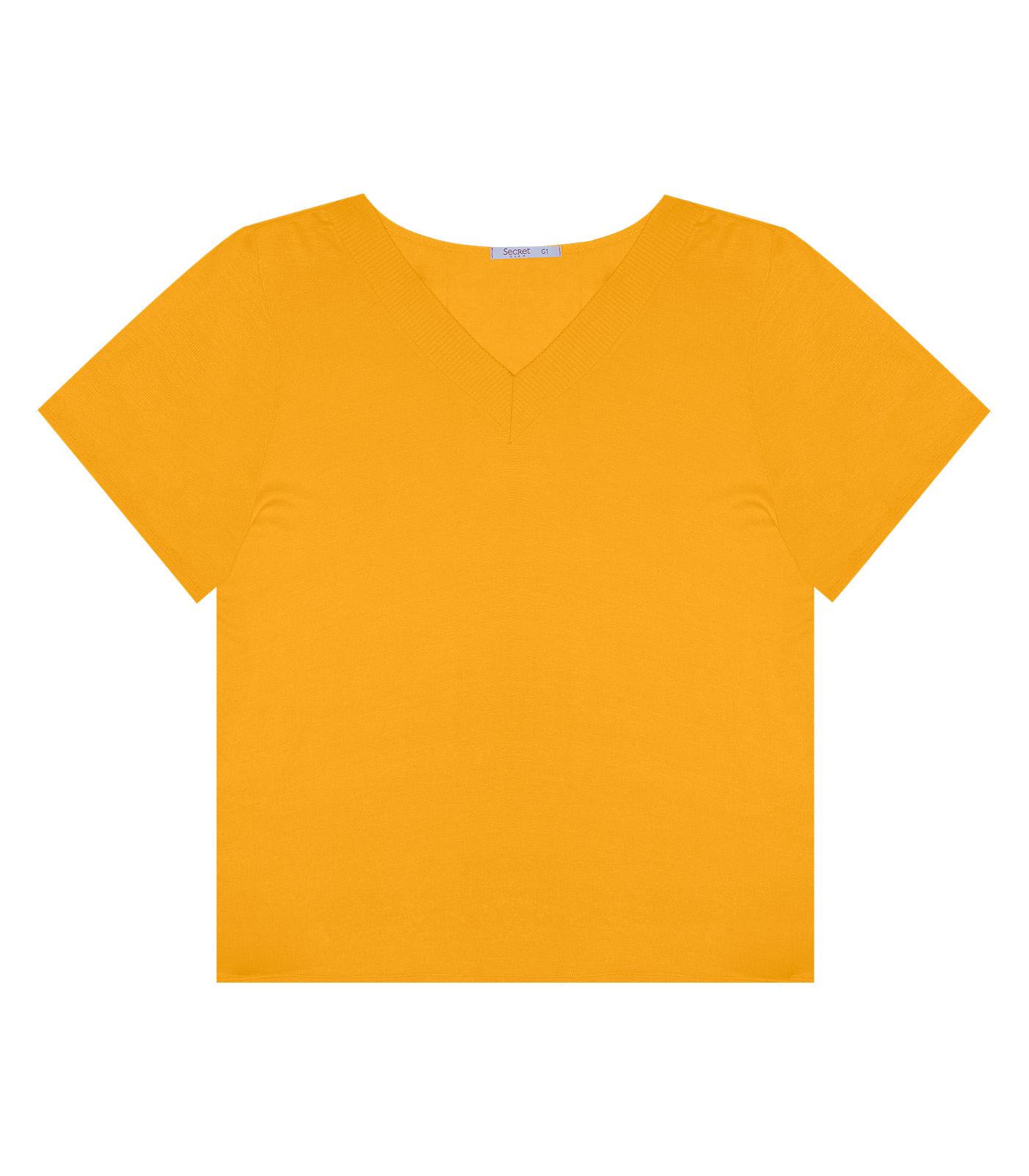 Blusa Feminina Plus Size Secret Glam Amarelo