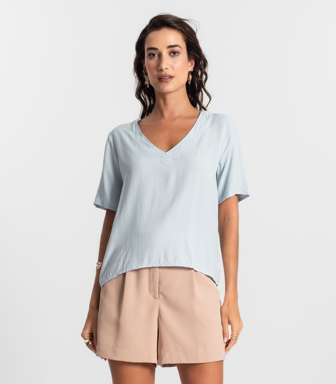 Blusa Feminina Lisa Endless Azul