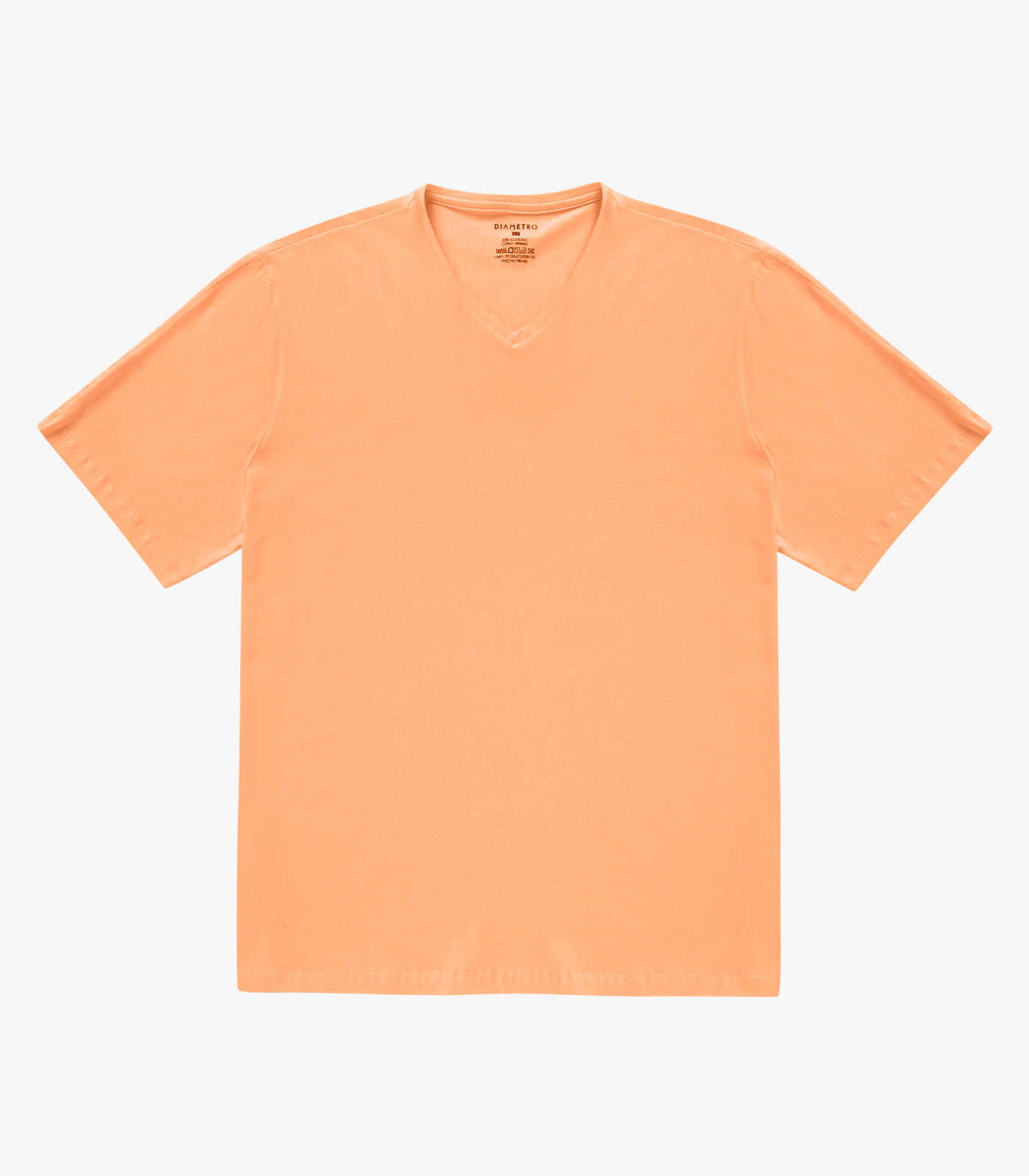 Camiseta Plus Size Masculina Diametro Laranja