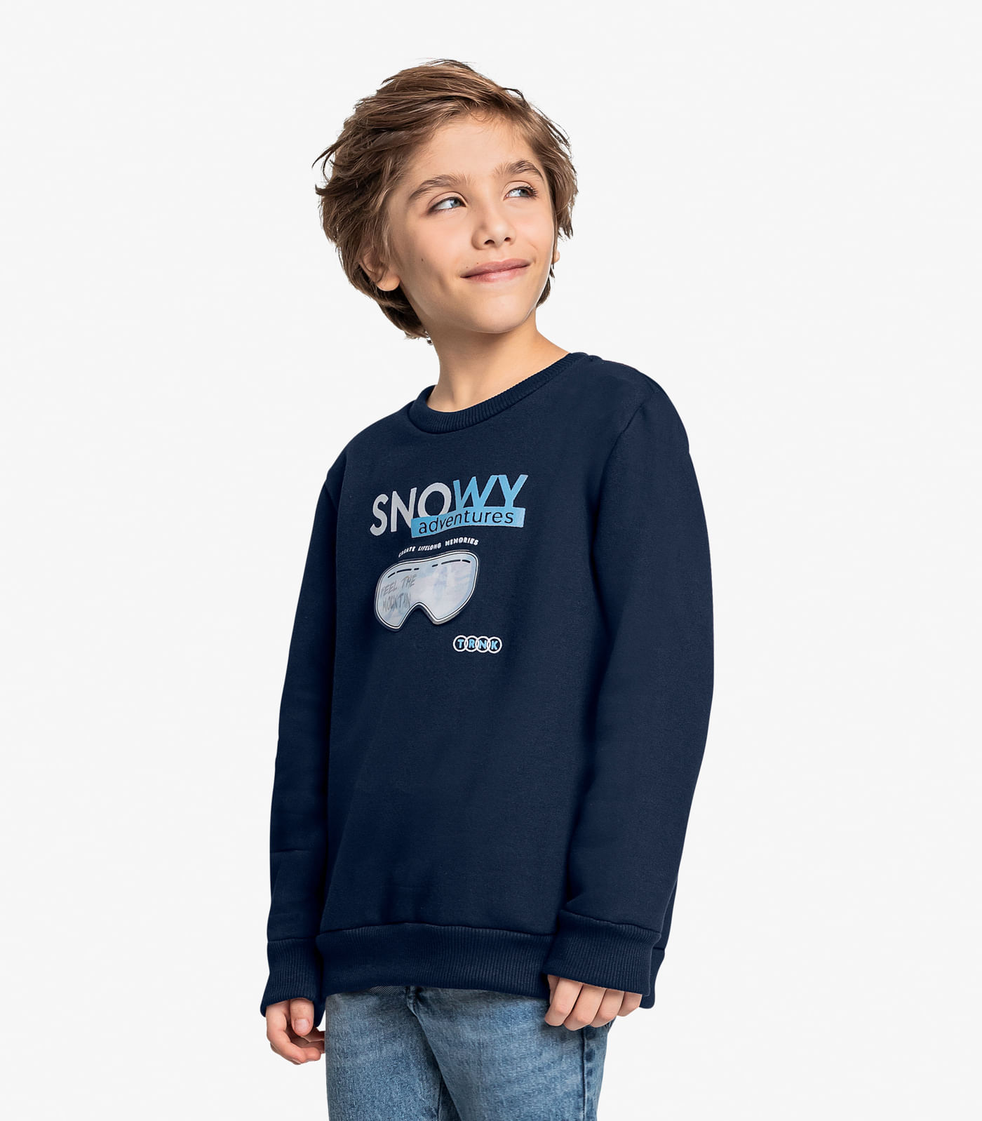 Conjunto Moletom com Calça Jeans Trick Nick Azul - 4