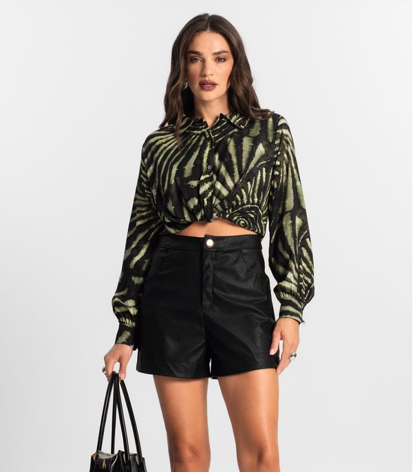 Camisa de Viscose Manga Longa Endless Verde P