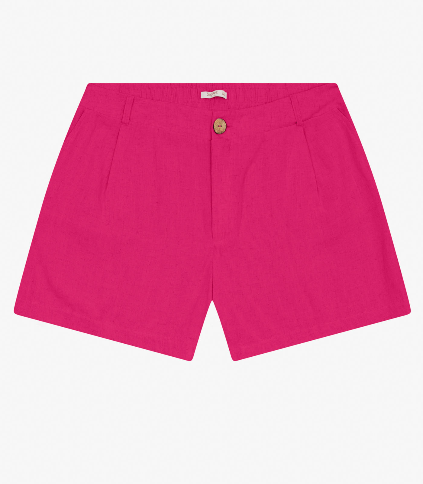 Shorts Curto Feminino Plus Size Secret Glam Rosa