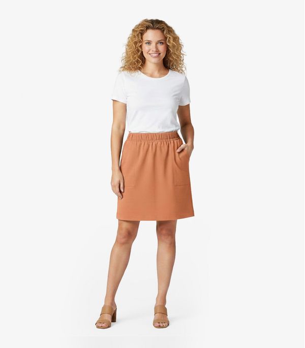 Saia Feminina em Molecotton Infinita Cor Marrom G