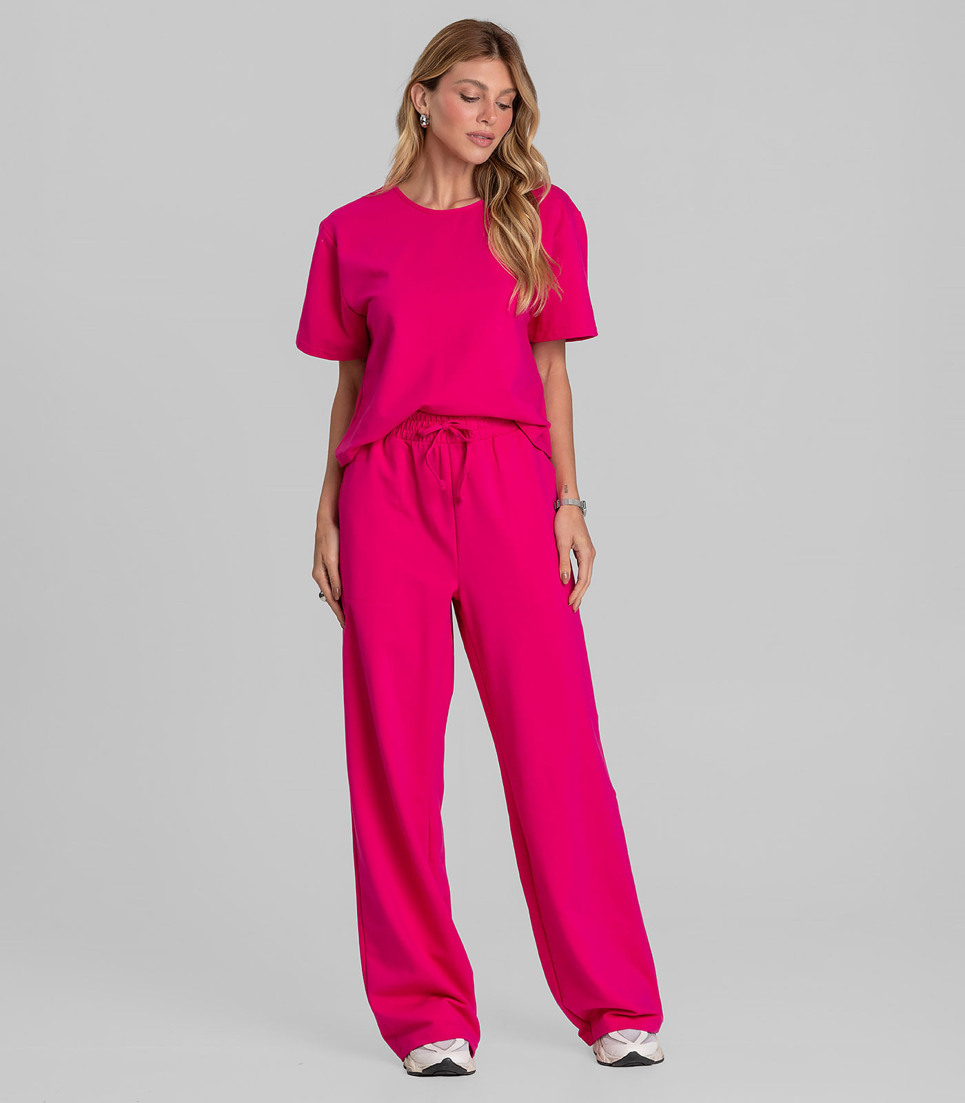 Conjunto Feminino em Molecotton Dianna Rosa