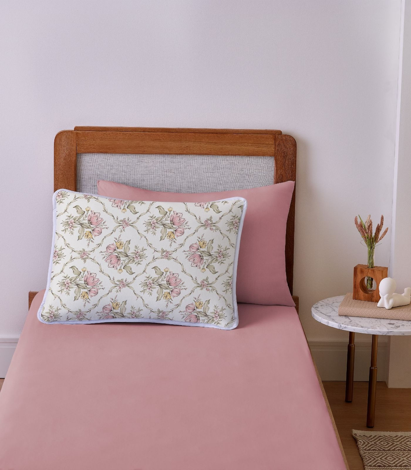 Jogo de Cama Solteiro 2pçs Vivaldi Rosa